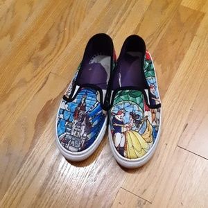 Disney Beauty And The Beast Slip-On Shoes